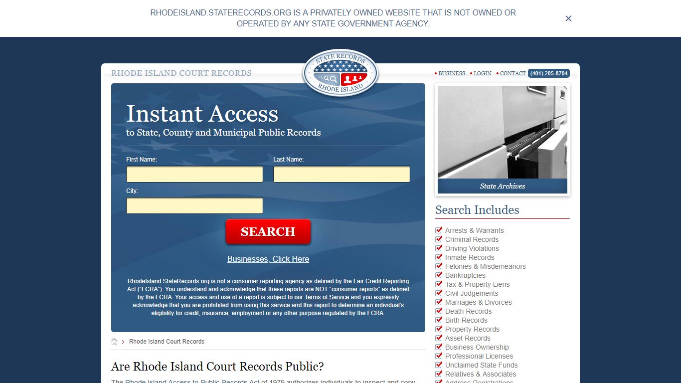Rhode Island Court Records | StateRecords.org